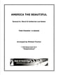 America the Beautiful piano sheet music cover